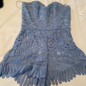Lovers & Friends Kira Lace Romper- Medium